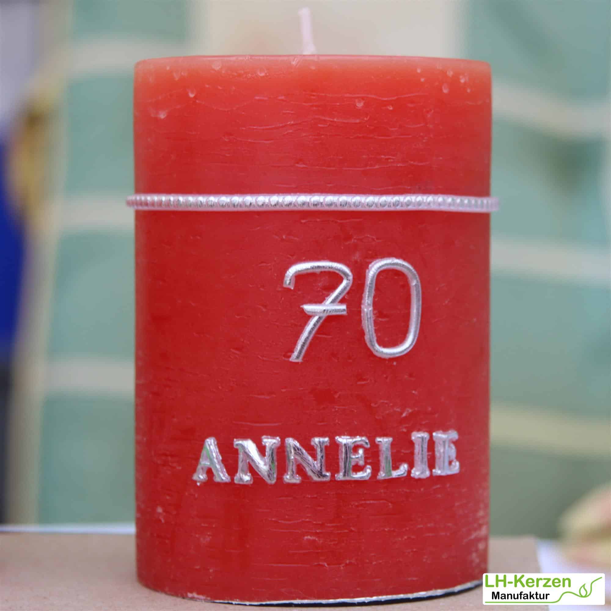 Kerzenbeschriftung Beschriftete Kerze